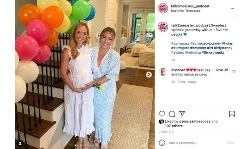 This Mum Developed Pregnancy-Related Cancer - Now Her Twin Sister Is Carrying Her Second Baby baby shower